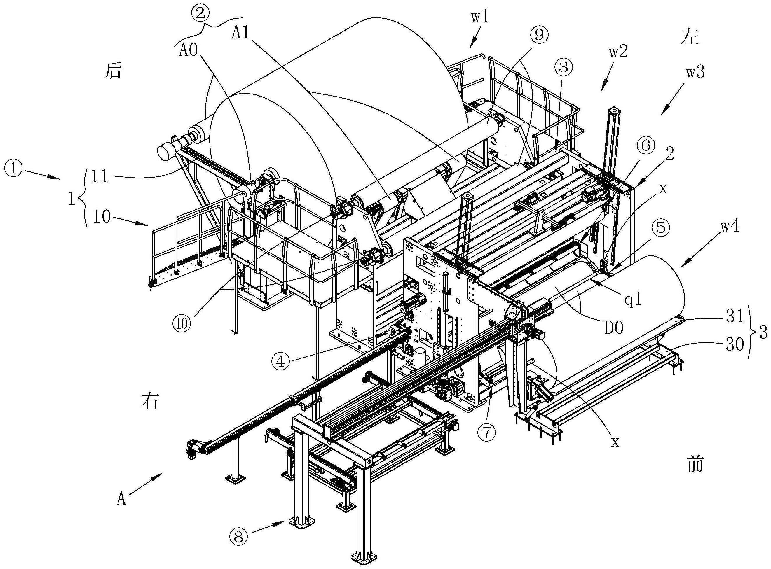 自動退卷、分切卷收及拔軸的無紡布高速分切機的制作方法