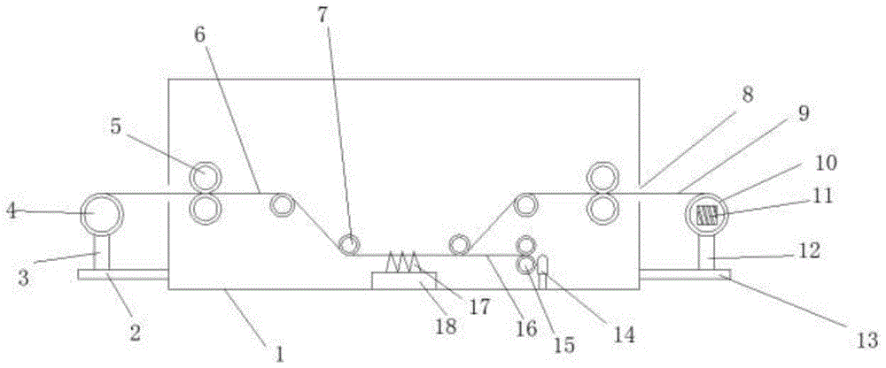 一種電機(jī)絕緣膜成品收卷的分切邊料回收裝置的制作方法 一種電機(jī)絕緣膜成品收卷的分切邊料回收裝置的制作方法