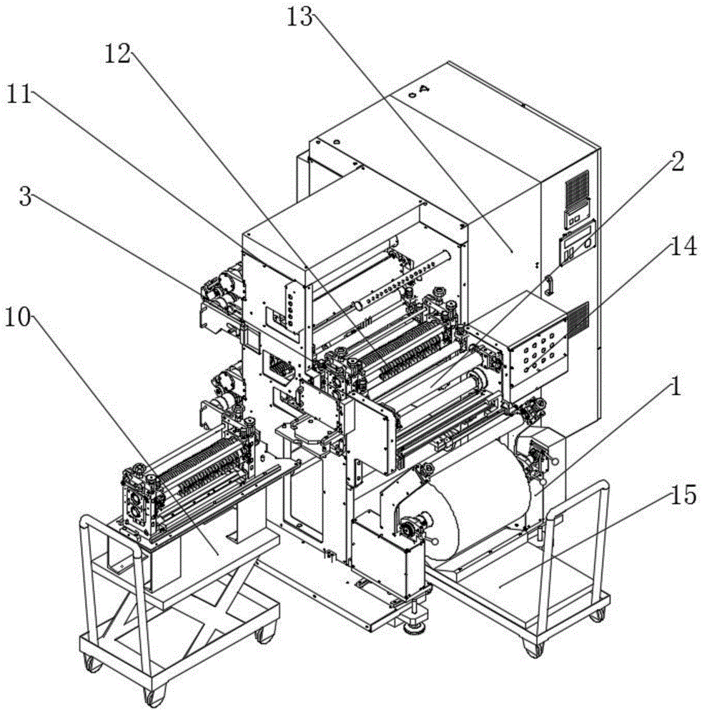 一種鋰電池極片連續(xù)分條機(jī)的制作方法 一種鋰電池極片連續(xù)分條機(jī)的制作方法