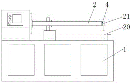 一種紙管生產(chǎn)用精切機(jī)的定位機(jī)構(gòu)的制作方法 一種紙管生產(chǎn)用精切機(jī)的定位機(jī)構(gòu)的制作方法