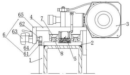 一種復卷機的圓刀鎖緊裝置的制作方法
