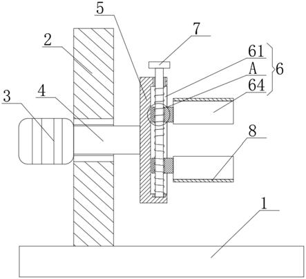 一種無紡布分切機摩擦放卷機械裝置的制作方法 一種無紡布分切機摩擦放卷機械裝置的制作方法